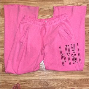 PINK sweatpants!